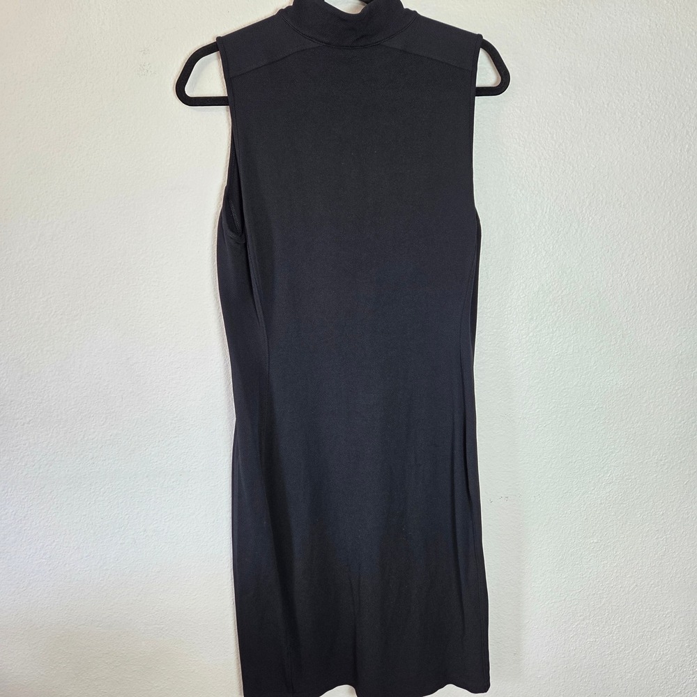 Lauren Ralph Lauren Knit Midi Dress‎ Sleeveless Mock Neck Zip L - Picture 2 of 10